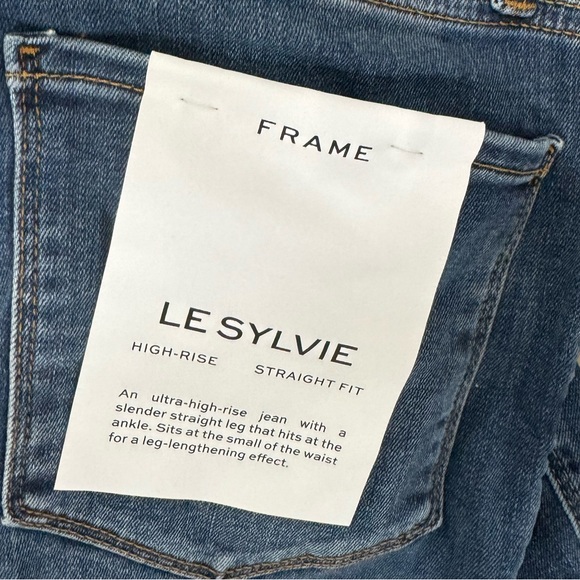 NWT Frame Le High Rise Straight Ankle Jeans - Picture 8 of 8